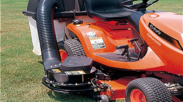 Collecteur d'herbe motorisé en option