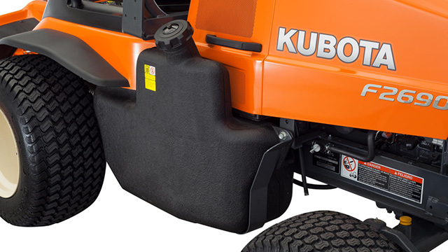 90-degree tilt mower deck