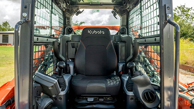 Air ride seat with heat