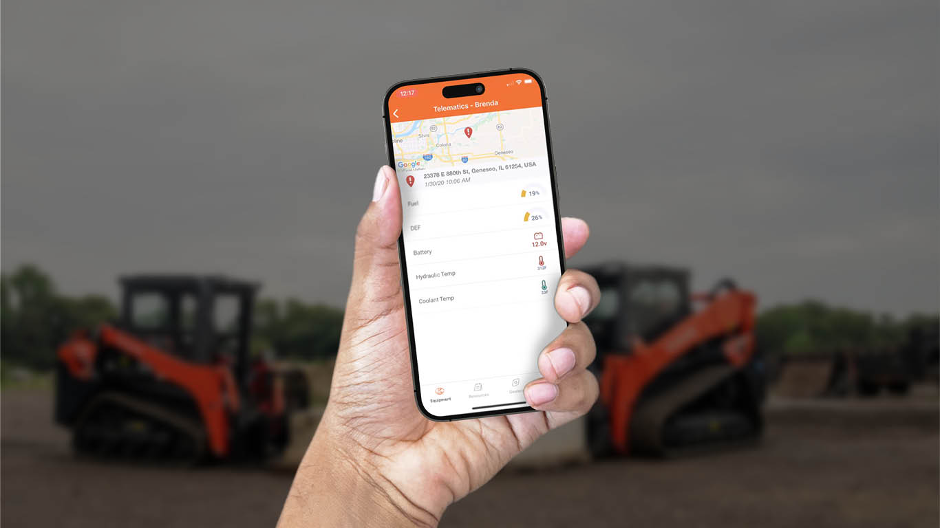 Maximize productivity with KubotaNOW Telematics